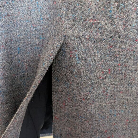 Vintage 48T DONEGAL Tweed Wool Blue Blazer Sport Coat Jacket Bespoke Ireland - Picture 8 of 16